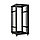 Шкаф напольный 32U, 600*800*1600, цвет чёрный, передняя дверь стеклянная, LinkBasic, фото 3