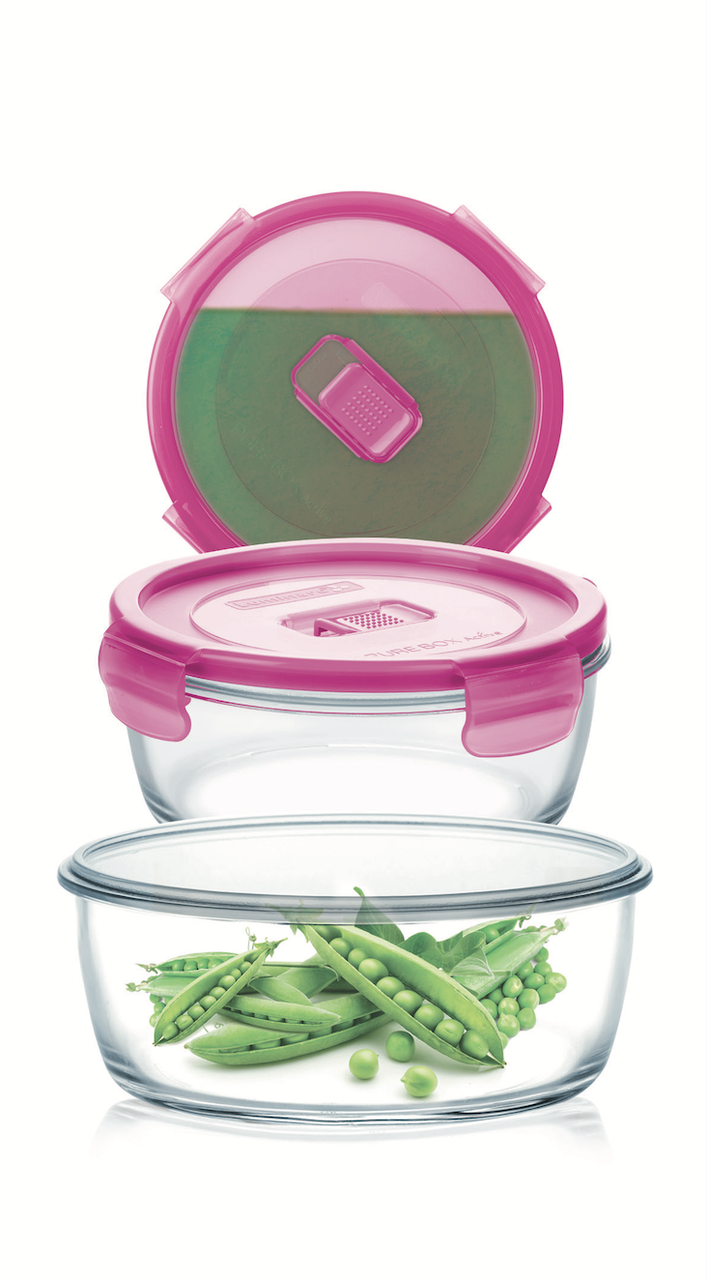 Набор контейнеров Luminarc Round Pure Box Active Pink 3 пр.