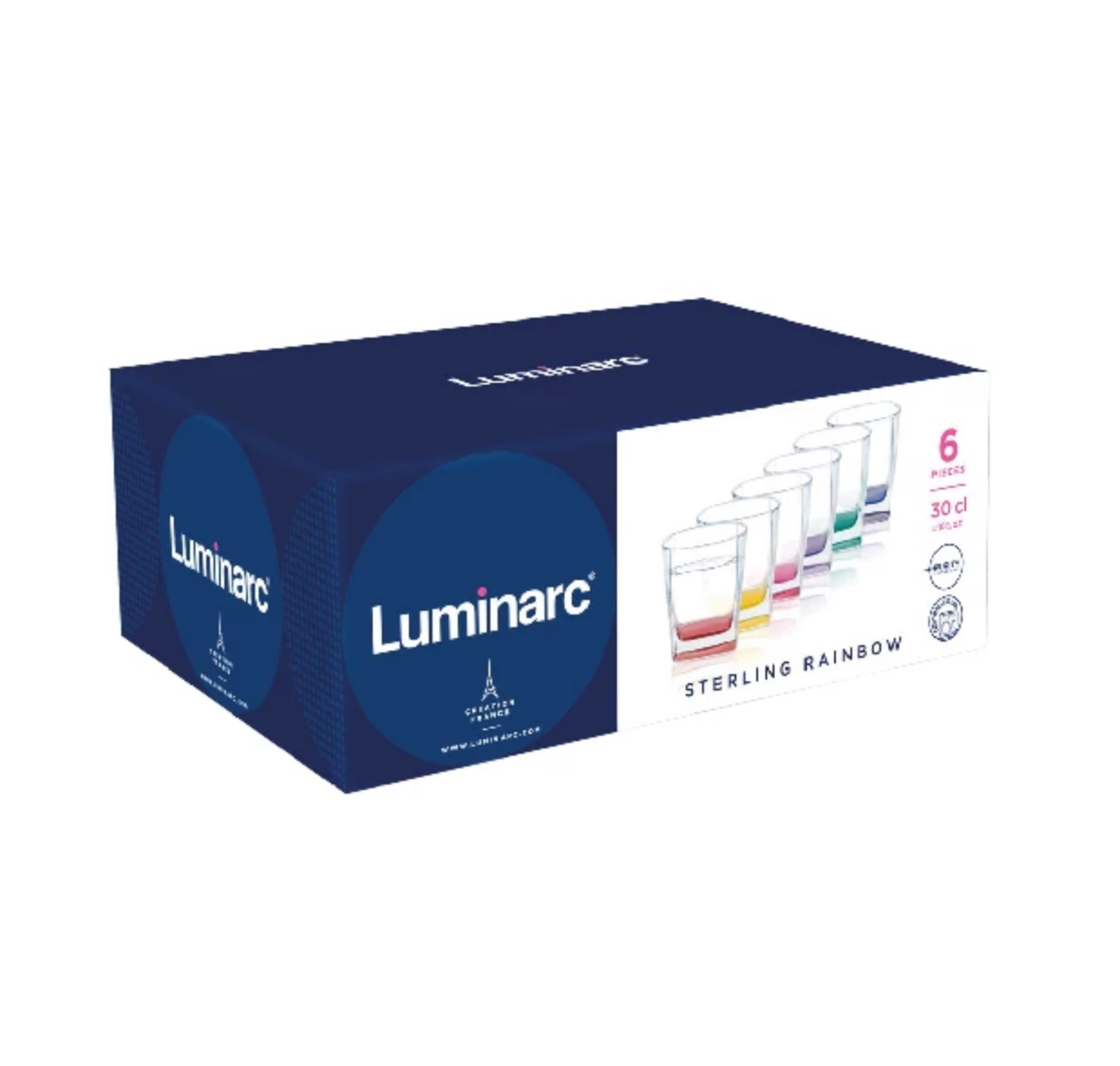 Набор низких стаканов Luminarc Sterling Rainbow 300 мл (6 шт) - фото 2 - id-p69674630