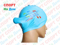 Шапочка для плавания CONQUEST (цвет голубой )