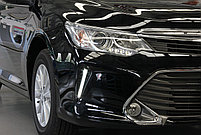 Дневные ходовые огни на Toyota Camry V55 2014-17 дизайн (Полоска)