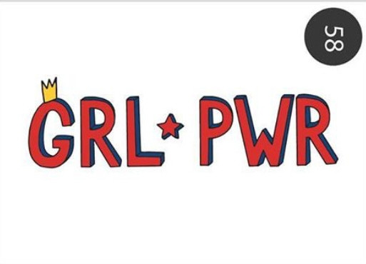 Открытка "GRL PWR" (Сила девушек)
