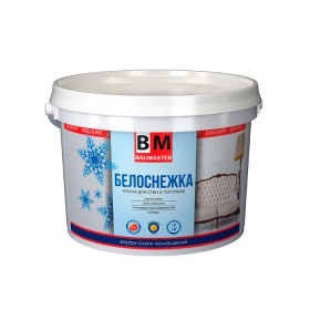Краска «Белоснежка» для стен и потолков 15 кг