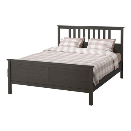 Кровать каркас ХЕМНЭС черно-коричневый 160х200 Лурой ИКЕА, IKEA, фото 2
