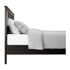 Кровать каркас ХЕМНЭС черно-коричневый 160х200 ИКЕА, IKEA , фото 3
