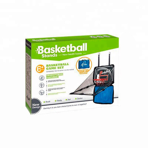 Игровой набор с баскетбольным кольцом и защитной сеткой в чемодане Basketball Stands NO.0754-903 - фото 3 - id-p69684120