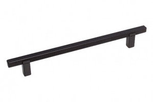 Мебельная ручка скоба, замак, размер посадки 160мм, отделка черный матовый