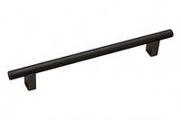 Мебельная ручка скоба, замак, размер посадки 160мм, отделка черный матовый, фото 1