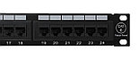 Shelbi 1U патч-панель кат.6 UTP, 24 порта, с полями для надписи, фото 3