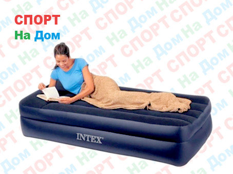 Надувная кровать Intex 64122 (Габариты: 191 х 99 х 42 см) со встроенным насосом, фото 2