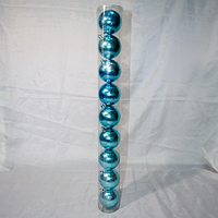 Набор новогодних шаров на ёлку - 9 шт (6,5 см)