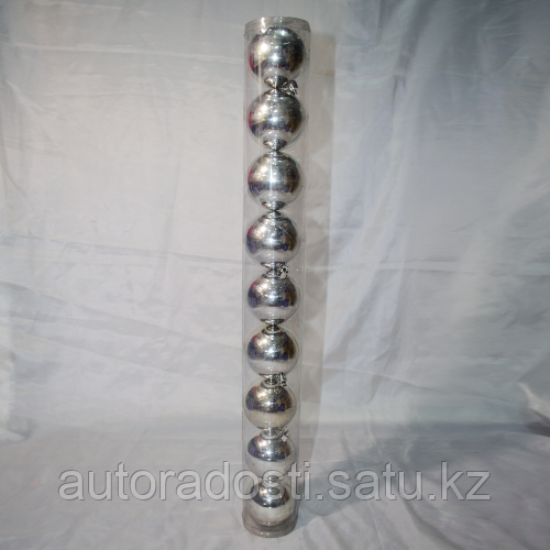 Набор новогодних шаров на ёлку - 9 шт (6,5 см) - фото 1 - id-p69693395