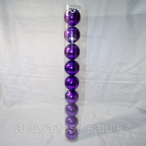 Набор новогодних шаров на ёлку - 9 шт (8 см) - фото 3 - id-p69693399