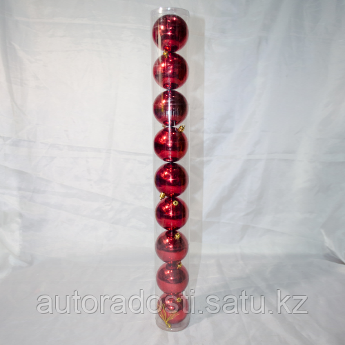 Набор новогодних шаров на ёлку - 9 шт (8 см) - фото 3 - id-p69693400