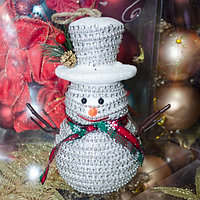 Новогодние ёлочные игрушки "Снеговик" 15 см