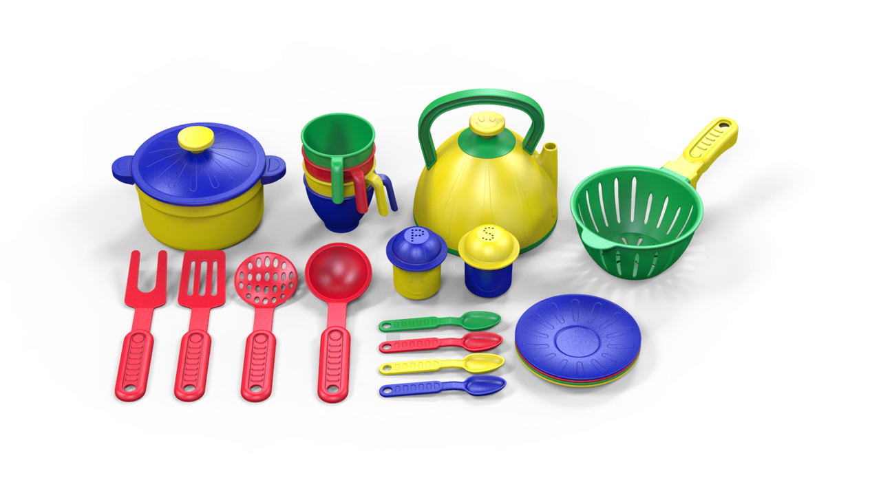 Казик Игровой набор посуды "Поварёнок", 33 предмета - фото 1 - id-p69710187