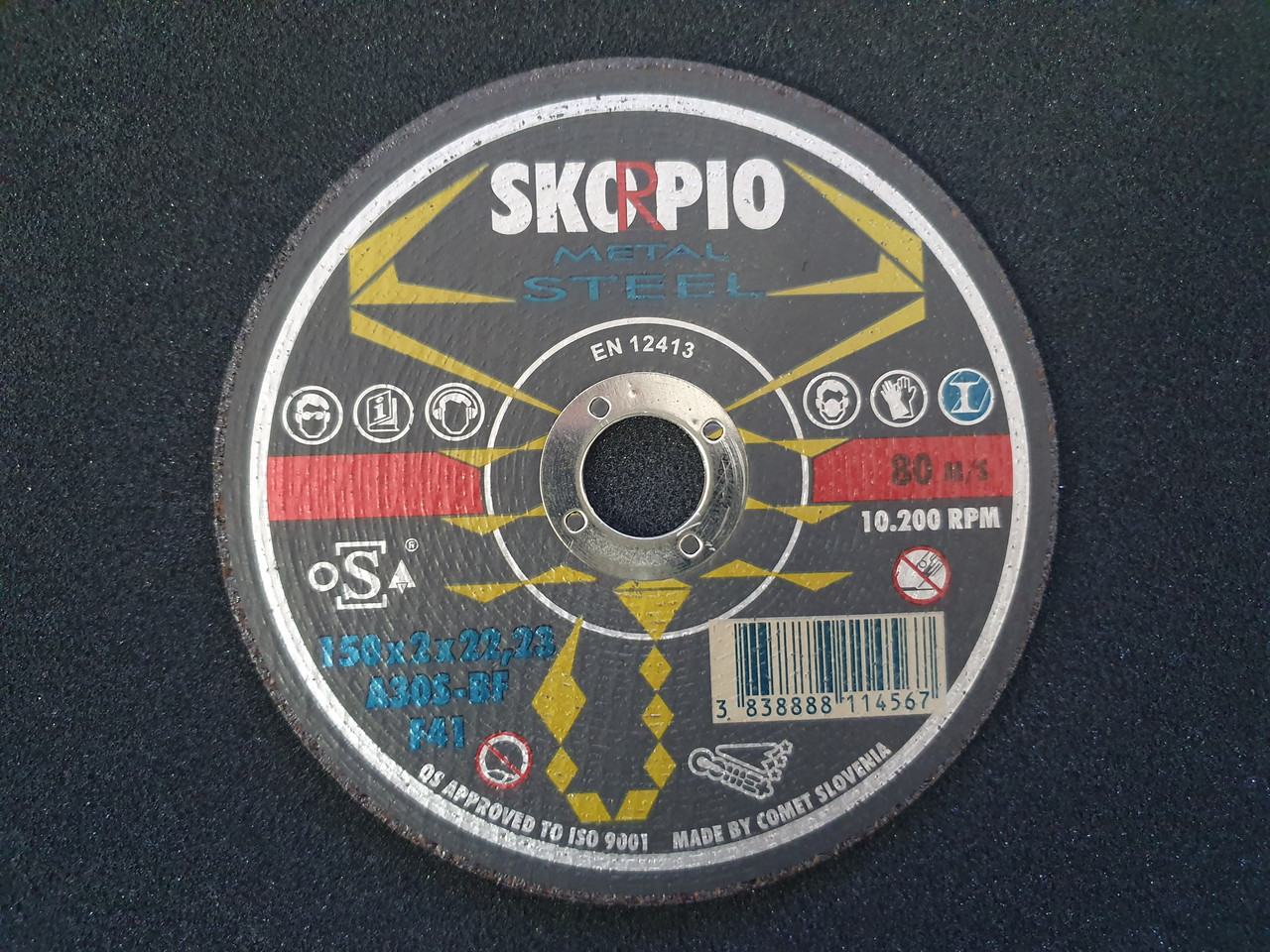 Круг отрезной D150 х 2,0 Metal A30S-BF SKORPIO