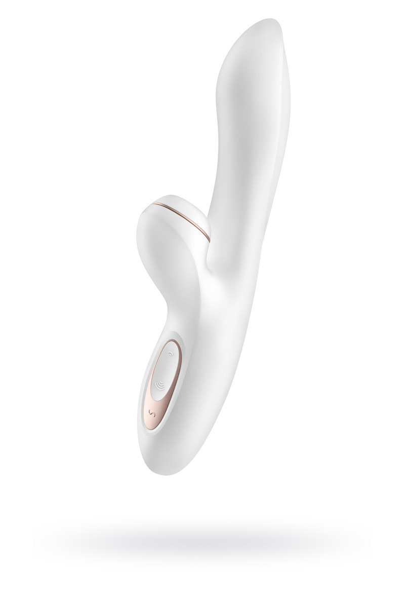 Вибратор "SATISFYER PRO G-SPOT RABBIT", с вакуумной стимуляцией клитора, силикон, 22.0 см, 11 режимов вибрации
