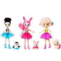 Mattel Enchantimals FRH55 Набор из трех кукол Волшебные балерины