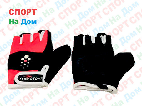 Перчатки для фитнеса, атлетические Maraton Размер M (цвет розовый), фото 2