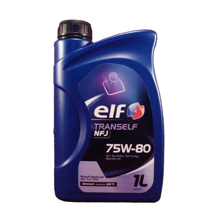 Трансмиссионное масло ELF TRANSELF NFJ 75W-80 для МКПП, RENAULT для коробок передач JXX, TL4 и NDX. 1L