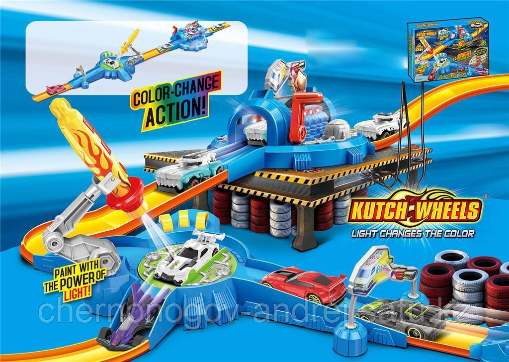 Авто трек Hot Wheels 7903 Трек-Запуск «хот вилс» со светом меняет цвет