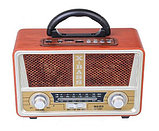 Радиоприемник в стиле ретро MEIER M-112BT с пультом {Bluetooth, FM, USB, TF card, AUX} (Светло-коричневый), фото 3