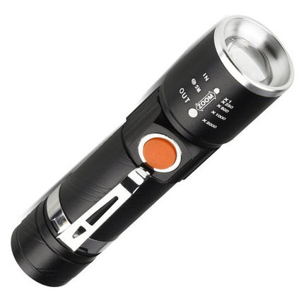 Фонарик карманный светодиодный с USB зарядкой LED FLASHLIGHT MX-616-T6, фото 2