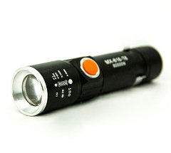 Фонарик карманный светодиодный с USB зарядкой LED FLASHLIGHT MX-616-T6, фото 2