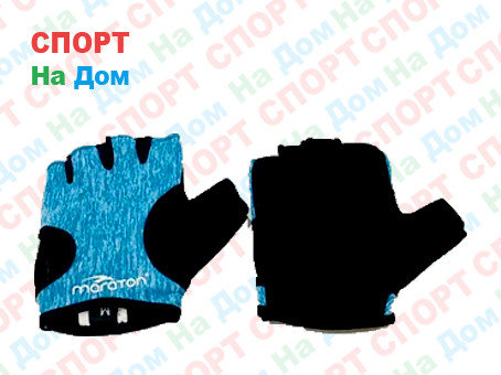 Перчатки для фитнеса, атлетические Maraton Размер S (цвет голубой), фото 2