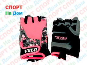 Перчатки для фитнеса, атлетические Velo Размер M (цвет розовый)