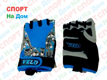 Перчатки для фитнеса, атлетические Velo Размер XS (цвет голубой), фото 2