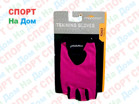 Перчатки для фитнеса, атлетические Maraton Размер M (цвет розовый)
