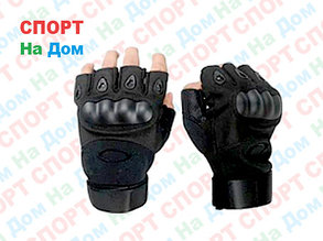 Перчатки тактические без пальцев (цвет черный), фото 2