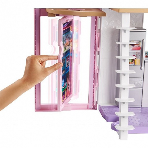 Barbie Кукольный домик Барби "Дом Малибу", 6 комнат, 25 аксессуаров - фото 4 - id-p69744602