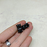 Бусина Трубочка с фианитами, 16х10мм, фото 2