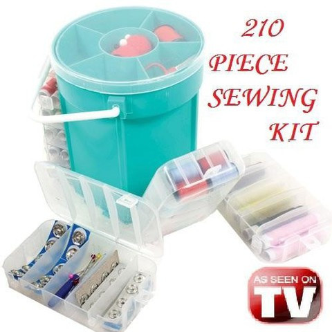 Набор для шитья Deluxe Sewing Kit из 200+ аксессуаров - фото 2 - id-p69745483