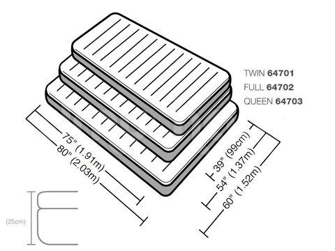 Надувной матрас Dura-Beam INTEX 64701 / 64702 / 64703 (64701, односпальный) - фото 4 - id-p69746110