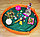Сумка-коврик для игрушек Toy Bag (Ø 100 см / Зелено-оранжевая), фото 2