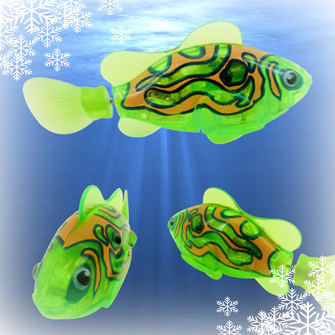 Интерактивная игрушка "Рыбка-робот" светящаяся ROBOFISH (Зеленый) - фото 1 - id-p69746307
