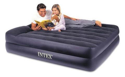 Кровать надувная двухместная INTEX 68720 [203х152х44 см] с флоковым покрытием