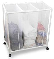 Корзина для белья на колесиках Laundry Sorter Triple