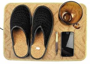 Коврик из ковролина с подогревом для сушки обуви и обогрева «Сухое Тепло» (55 х 33 см)