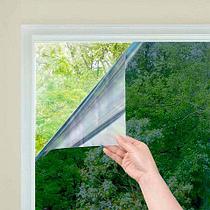 Пленка-штора самоклеящаяся зеркальная солнцезащитная для окна