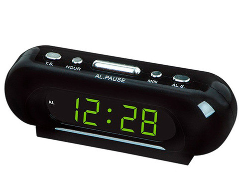 Часы электронные сетевые с будильником LED ALARM CLOCK VST-716 (Синий) - фото 3 - id-p69747425