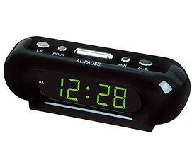 Часы электронные сетевые с будильником LED ALARM CLOCK VST-716 (Зеленый)
