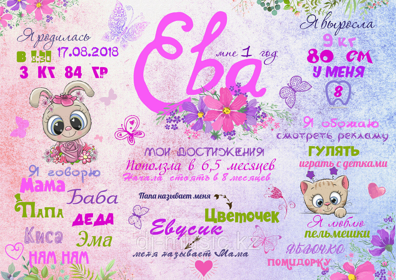 Поздравительный постер