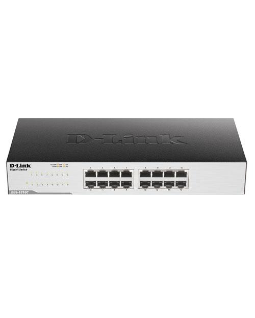 Коммутатор D-link DGS-1016C DGS-1016C/A1A (1000 Base-TX (1000 мбит/с), Без SFP портов)