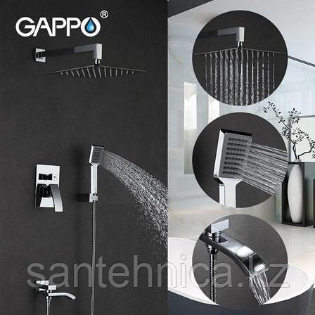 Gappo G7107 Душевой комплект со встроенным смесителем с 3-функциями хром, фото 2