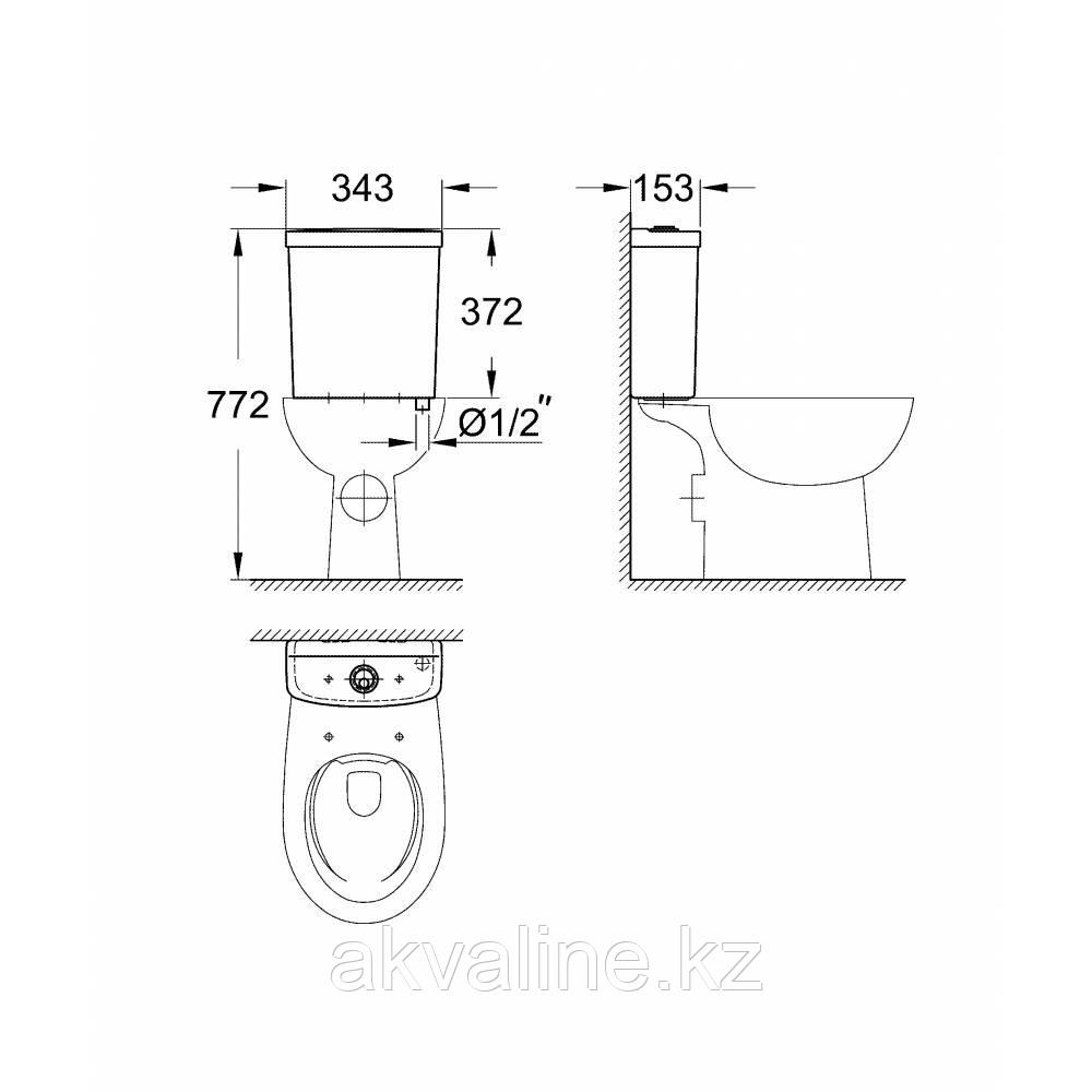 Grohe Bau Ceramic смывной бачок для унитаза 39436000 - фото 3 - id-p69775198